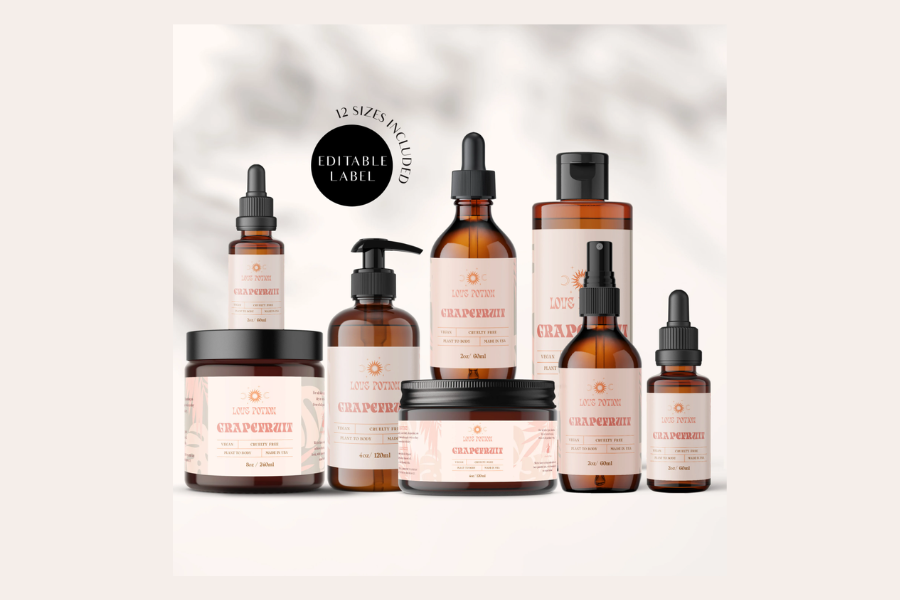 cleaning product label design